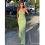 Green Mermaid Spaghetti Straps Cheap Long Bridesmaid Dresses,WG1621