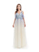Elegant A-line Off Shoulder V-neck Long Prom Dresses Online, Dance Dresses,12799