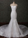 Sweetheart Strapless Lace Mermaid Pearls Beaded Wedding Bridal Dresses, Cheap Custom Made Wedding Bridal Dresses, WD278