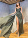 Sweetheart Green Mermaid High Slit Party Prom Dresses, Dance Dresses 2021,Prom Dresses Stores,12528