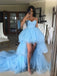 A-line Tulle Sweetheart Sleeveless Long Prom Dresses, Sweet 16 Prom Dresses, 12449