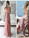 Two Pieces Prom Dress,Off Shoulder Prom Dress,Side Silt Prom Dress,Sexy Prom Dress, PD0050