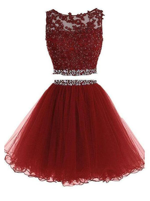 burgundy homecoming dresses 2018 Ombreprom Homecoming Dress A-line V-neck Burgundy Satin Short with Pockets