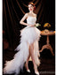 White High Low Sweetheart Short Homecoming Dresses,Cheap Short Prom Dresses,CM913